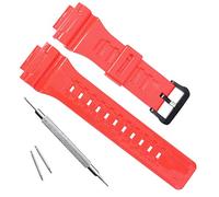 OliBoPo Ersatzarmband für Casio SGW-300H AE-1200 W-800H AQ- S800W AQ-S810W, rot,