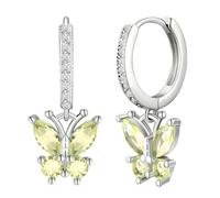 Olivgrüne Gold Ohrringe für Mama - August Geburtsstein mit Box