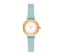 Olivia Burton Analog Quarzuhr für Damen Kollektion Rainbow mit Türkisfarbenes Lederarmband - OB16CC53