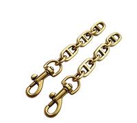 OLSEEY Geldbörsenverlängerung, 2 Stück, Taschen-Verlängerungskette für Umhängetasche, Metallkette, Riemenverlängerung, Ersatz-Verlängerung, Taschenverlängerung, Zubehör (2 Stück, Vintage-Gold), 2