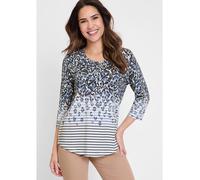 Olsen Langarmshirt Damen blau, 42