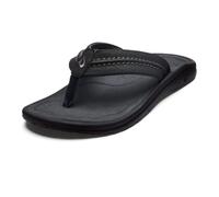 Olukai Hokua Herren Schwarz Zehentrenner Sandalen Schuhe Neu EU 45