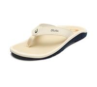 OLUKAI Ohana Herren-Strandsandalen, wasserabweisend, Flip-Flops, Unterstützung des Fußgewölbes und bequeme Passform, leicht und langlebig, verbesserte Griffigkeit und Traktion, 42 EU