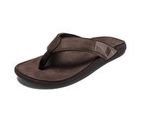 Olukai - Tuahine - Sandalen, Gr. 45 US 12, schwarz/braun (DarkWood/DarkWood)