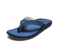 OLUKAI Ulele Strandsandalen für Herren, wasserabweisend, Flip-Flops, Unterstützung des Fußgewölbes und bequeme Passform, leicht und langlebig, verbesserte Griffigkeit und Traktion, Coastal Blue