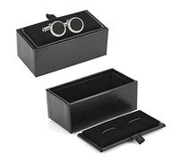 OLYCRAFT 2 Stück Manschettenknopf Box Geschenkkoffer Kleine Tragbare Organizer Boxen Vintage Mit Schwamm Innen Und Schnappdeckel Für Manschettenknöpfe Ringe Und Anhänger Verpackung