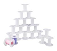 OLYCRAFT 20 Stück Kunststoff Leerspulen Kunststoff Drahtspulen Fadendrahtspulen Spulen Leere Drahtspulen Kunststoffspulen Für Stickgarn Garn Bänder Basteln Nähen - 2.8X 5.7cm