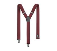 OLYMP Hosenträger 2,5 cm breit 3 Clip Stretch dunkelrot