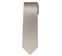 OLYMP Krawatte Herren Seide beige gemustert One Size