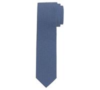 OLYMP Krawatte 1792001801 – Herren, Seide, Strukturmuster, Blau