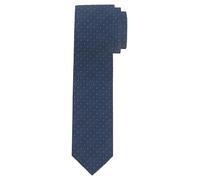 OLYMP Krawatte Herren 1794/00 – Seide, blau gemustert, 6,5 cm