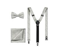 OLYMP Hosenträger+Schleife+Einstecktuch Herren grau, OneSize
