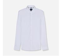OLYMP Herren Businesshemd Langarm Luxor.24.Seven,Single Jersey,modern fit,New Kent,Weiss 00,44
