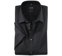 Olymp-6090-12-68 Level 5 Herren Hemd Body Fit 1/2 Arm New York Kent Gr. 42 schwarz