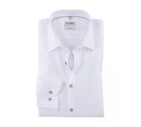 OLYMP Level Five Hemd Herren Slim Fit Baumwolle weiß, 44