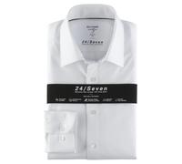 OLYMP Hemden Herren Slim Fit Langarm Jersey weiß, 37