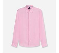 OLYMP Casual, Leinenhemd, Regular Fit, Violett, Kent, XXL (40401471XXL)