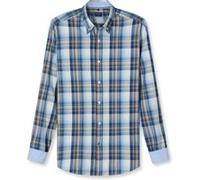 OLYMP Casual, Freizeithemd, Regular Fit, Blau, Karo, Button-down, L (40061418L)