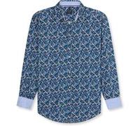 Langarmhemd OLYMP "OLYMP Casual, regular fit, Kent", Herren, Gr. L, Normaler Arm, marine, 100% Baumwolle, Hemden (87102400-L) marine