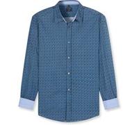 Langarmhemd OLYMP "OLYMP Casual, regular fit, Kent", Herren, Gr. XL, Normaler Arm, marine, 100% Baumwolle, Hemden (71327538-XL) marine