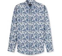 Langarmhemd OLYMP "OLYMP Casual, regular fit, Kent", Herren, Gr. XXL, Normaler Arm, blau, 100% Baumwolle, Hemden (43025960-XXL) blau
