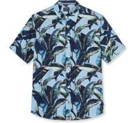 Kurzarmhemd OLYMP "OLYMP Casual, regular fit, Kent", Herren, Gr. L, Normaler Arm, blau (bleu), 100% Baumwolle, Hemden (99949347-L) bleu