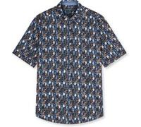 OLYMP Hemd Herren Regular Fit Kurzarm Kent blau, XL
