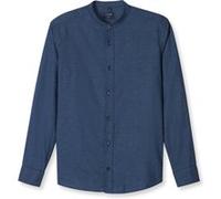 Langarmhemd OLYMP "OLYMP Casual, regular fit, Stehkragen", Herren, Gr. XL, Normaler Arm, marine, 100% Baumwolle, Hemden (54901246-XL) marine