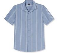 Kurzarmhemd OLYMP "OLYMP Casual, regular fit, Reverskragen", Herren, Gr. XL, Normaler Arm, blau, 100% Baumwolle, Hemden (97184713-XL) blau