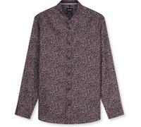 Langarmhemd OLYMP "OLYMP Casual, Regular Fit, Kent", Herren, Gr. L, Normaler Arm, lila (bordeaux), 70% Baumwolle, 30% Lyocell, Hemden (13932067-L) bordeaux