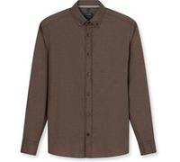 OLYMP Hemden Herren Regular Fit Langarm Baumwolle braun, S