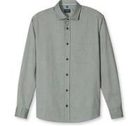 OLYMP Casual Regular Fit Flanellhemd grün, Einfarbig