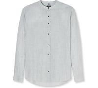 OLYMP Casual, Freizeithemd, Regular Fit, Grün, Streifen, Stehkragen, XL (21011448XL)