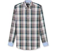 Langarmhemd OLYMP "OLYMP Casual, regular fit, Button-down", Herren, Gr. XL, Normaler Arm, oliv, 100% Baumwolle, Hemden (74967308-XL) oliv