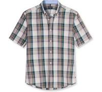 Kurzarmhemd OLYMP "OLYMP Casual, regular fit, Button-down", Herren, Gr. M, Normaler Arm, oliv, 100% Baumwolle, Hemden (88003005-M) oliv