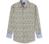 Langarmhemd OLYMP "OLYMP Casual, regular fit, Kent", Herren, Gr. L, Normaler Arm, oliv, 100% Baumwolle, Hemden (14978160-L) oliv