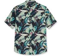 OLYMP Hemd Herren Regular Fit Kurzarm Baumwolle grün, XL
