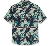 OLYMP Hemd Herren Regular Fit Kurzarm Baumwolle grün, XXL