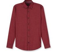 Langarmhemd OLYMP, Herren, Gr. M, N-Gr, rot, Twill, Obermaterial: 100% Baumwolle, casual, regular fit normal, Langarm Manschette, Hemden, Button-down-Kragen, regular fit, casual (18097007-M) rot