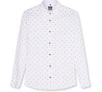 OLYMP Casual Regular Fit Hemd weiss, Bedruckt