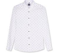OLYMP Casual Regular Fit Hemd weiss, Bedruckt