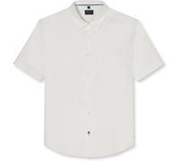 Kurzarmhemd OLYMP "OLYMP Casual, Regular Fit, Kent", Herren, Gr. XXL, Normaler Arm, sanftes weiß, 100% Baumwolle, Hemden (25270308-XXL) sanftes weiß