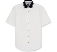 Kurzarmhemd OLYMP, Herren, Gr. L, N-Gr, weiß, Web, Obermaterial: 100% Baumwolle, regular fit normal, Hemden, Freizeithemd, Polokragen, regular fit (60789932-L) weiß