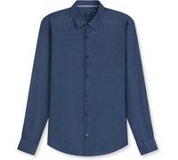 OLYMP Herren Freizeithemd 404014 Casual 22 Langarm Einfarbig Kent-Kragen Royal M