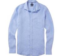 OLYMP Casual, Leinenhemd, regular fit, Blau, Kent, S (40265411S)