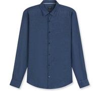 OLYMP Casual, Leinenhemd, regular fit, Blau, Kent, XL (40401419XL)