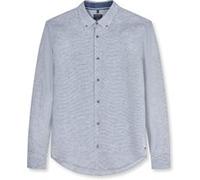 Langarmhemd OLYMP "OLYMP Casual, Regular Fit, Button-down", Herren, Gr. L, Normaler Arm, blau (royal), 100% Leinen, Hemden (32576821-L) royal