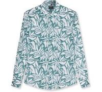 Langarmhemd OLYMP "OLYMP Casual, regular fit, Kent", Herren, Gr. L, Normaler Arm, smaragd, 100% Leinen, Hemden (20465847-L) smaragd