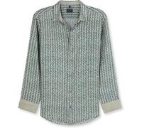 Langarmhemd OLYMP "OLYMP Casual, regular fit, Kent", Herren, Gr. L, Normaler Arm, oliv, 100% Leinen, Hemden (79258459-L) oliv