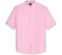 OLYMP Casual, Leinenhemd, Regular Fit, Violett, Kurzarm, Kent, L (40401271L)